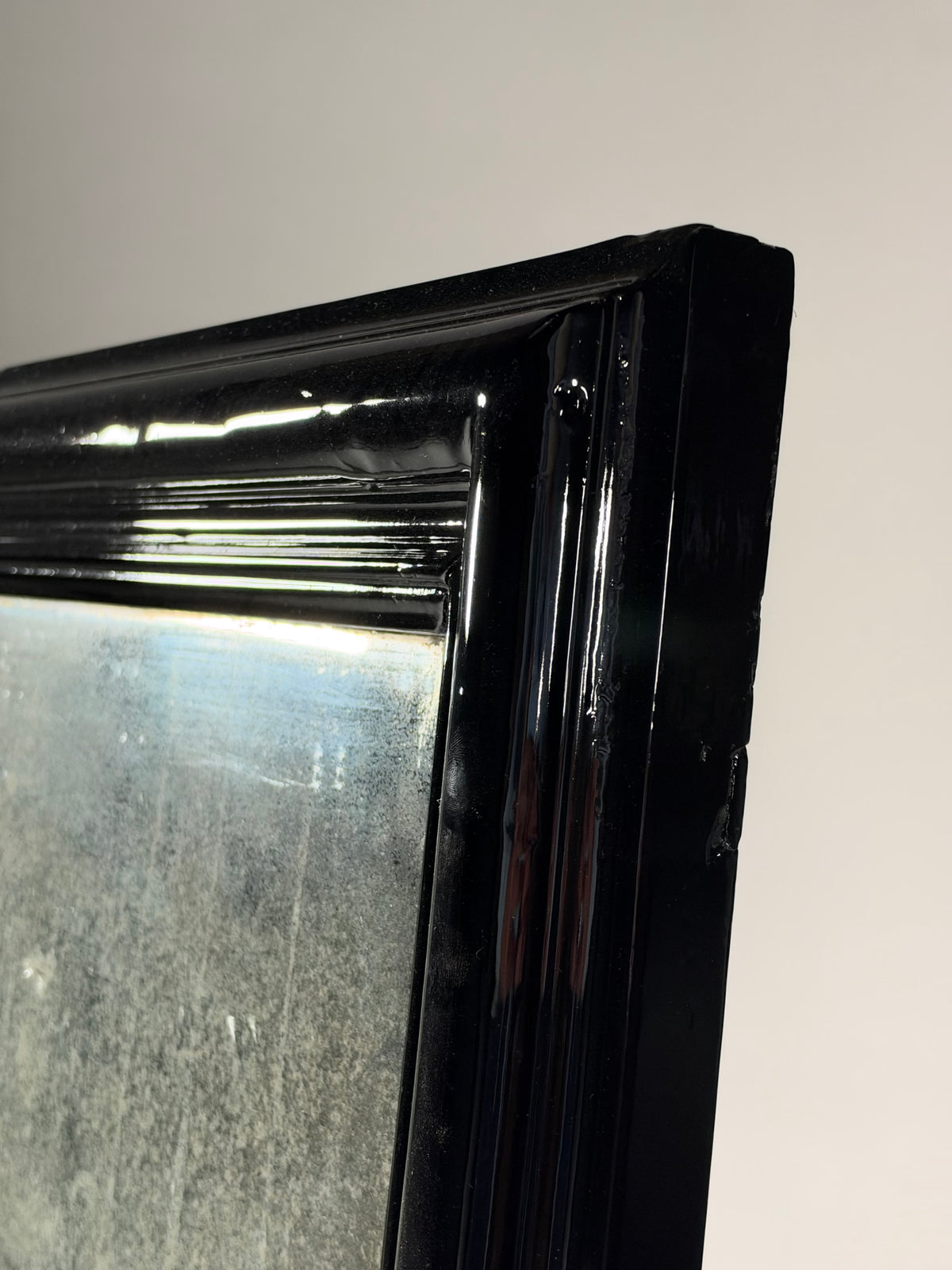 19th century Belgian mirror black