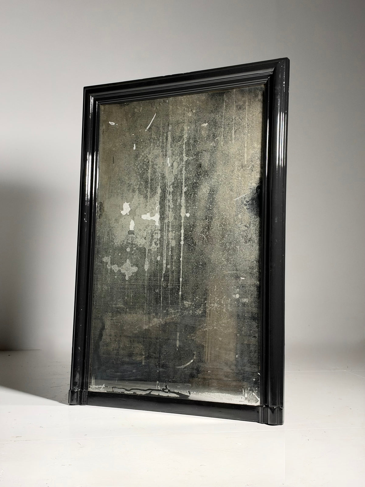 19th century Belgian mirror black