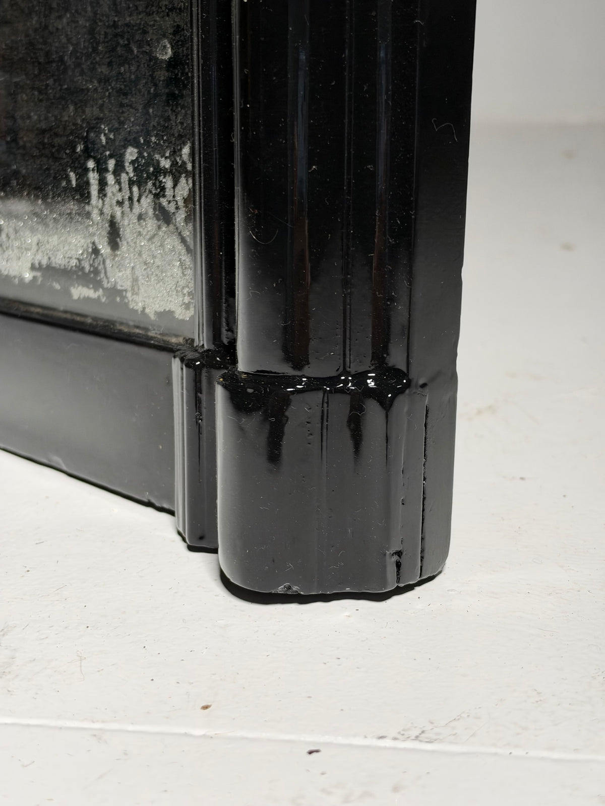 19th century Belgian mirror black