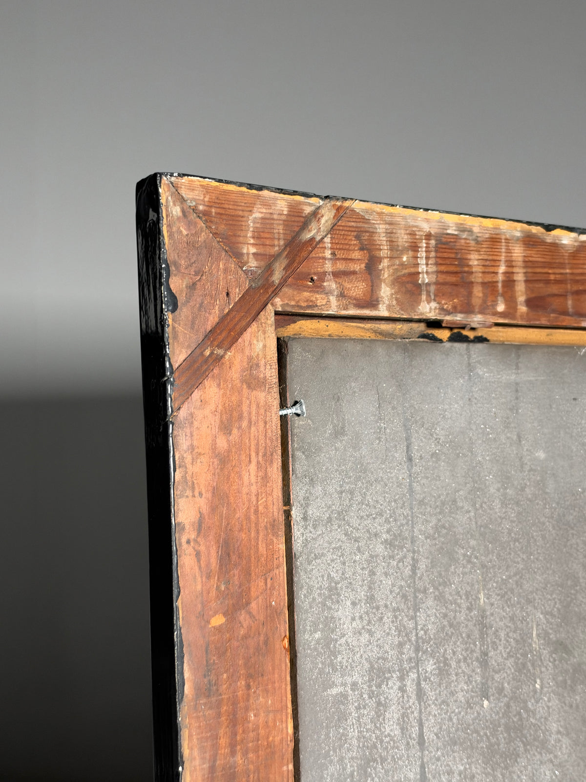 19th century Belgian mirror black