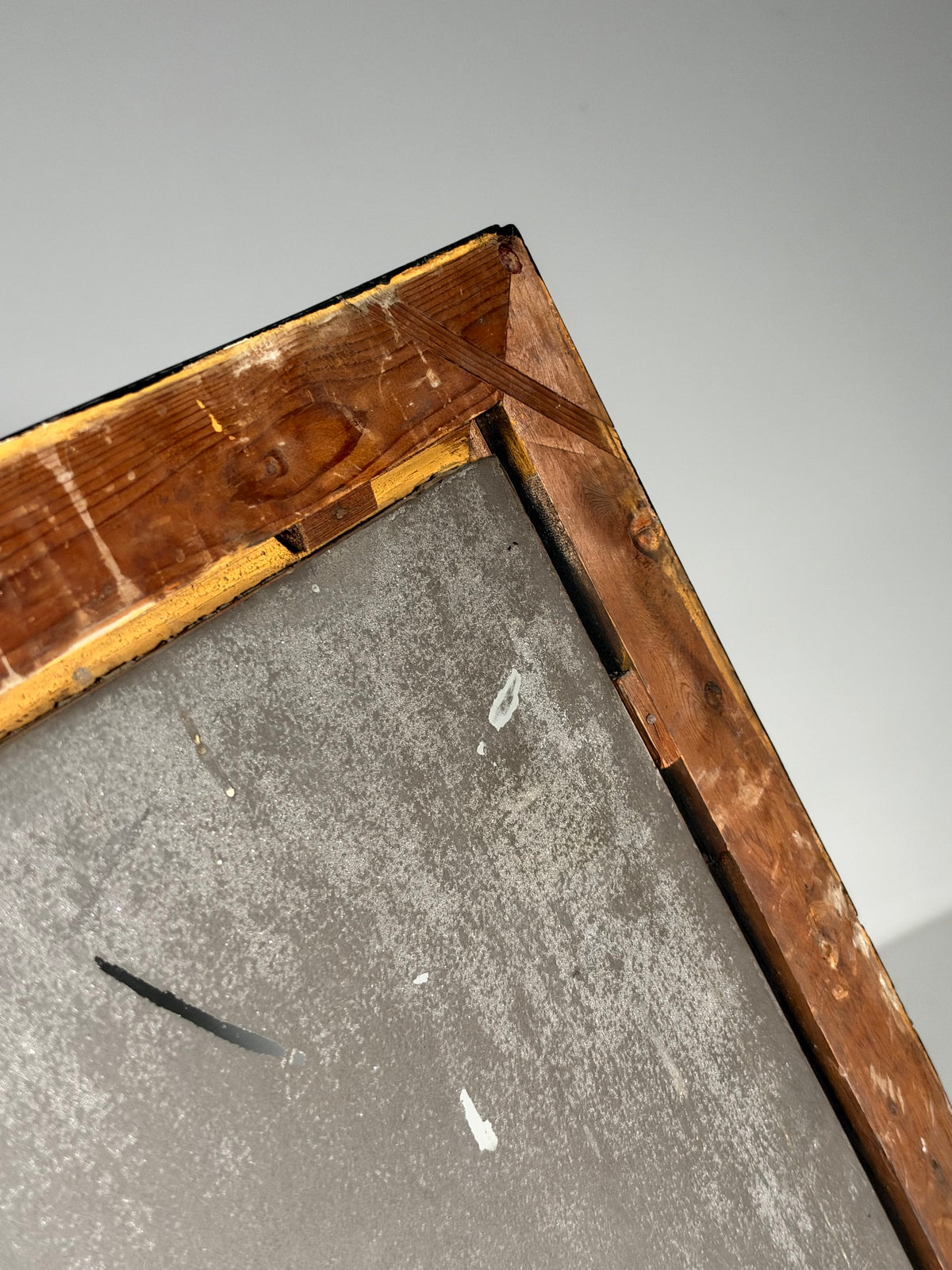 19th century Belgian mirror black