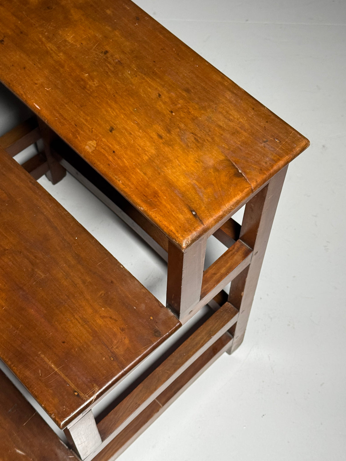 Wooden library step ladder