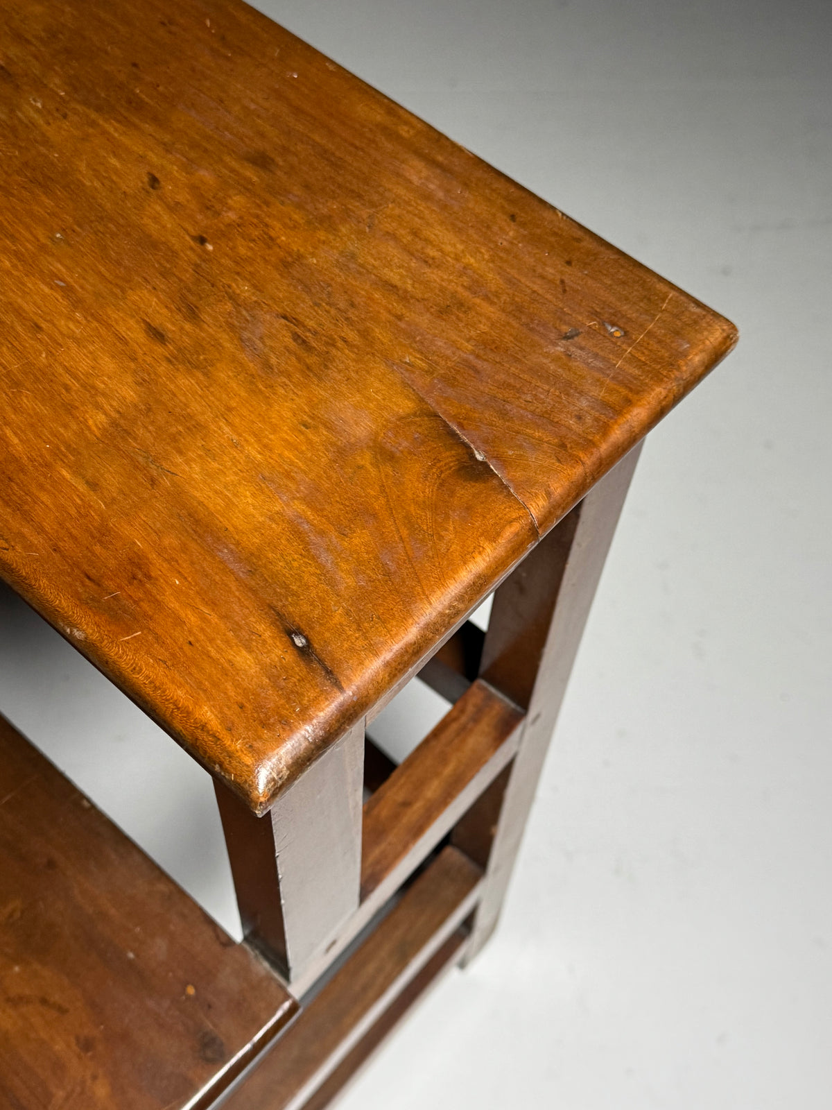 Wooden library step ladder