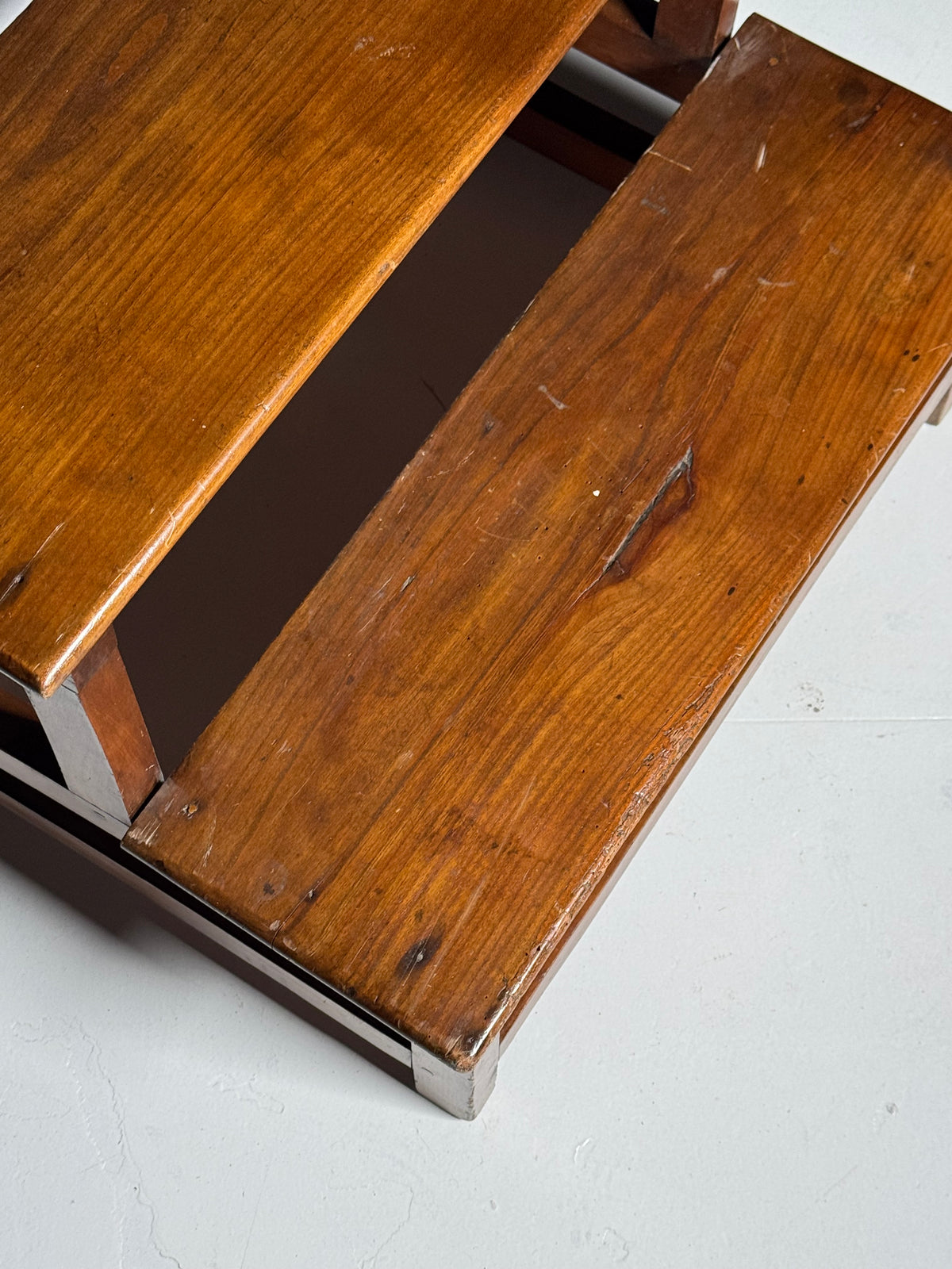 Wooden library step ladder