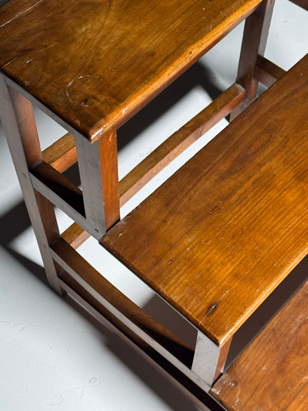 Wooden library step ladder