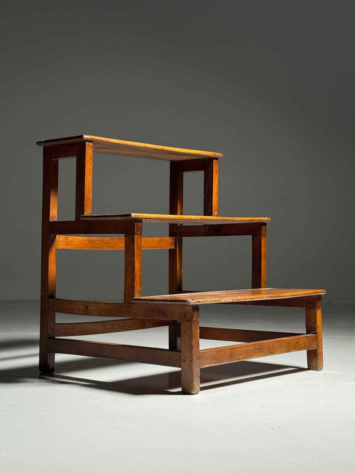 Wooden library step ladder