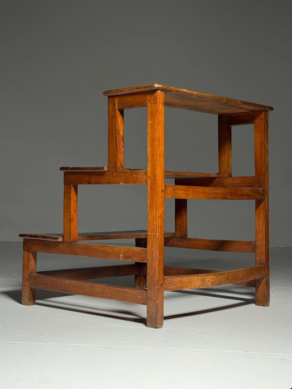 Wooden library step ladder