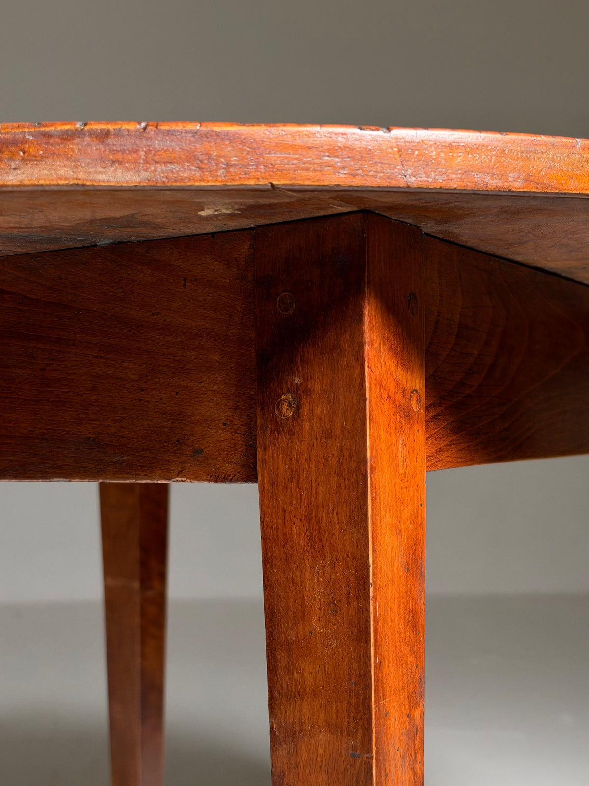 French cherry wood table, circa 19th century