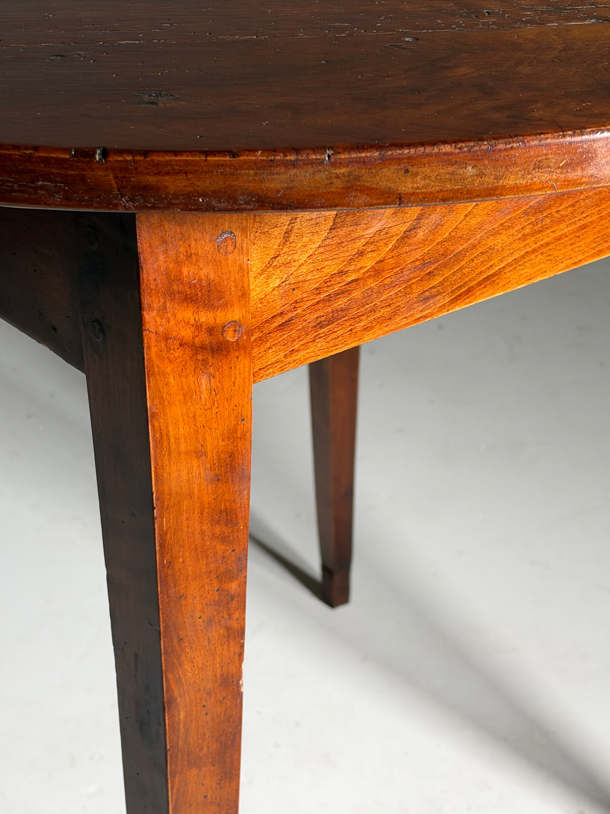 French cherry wood table, circa 19th century