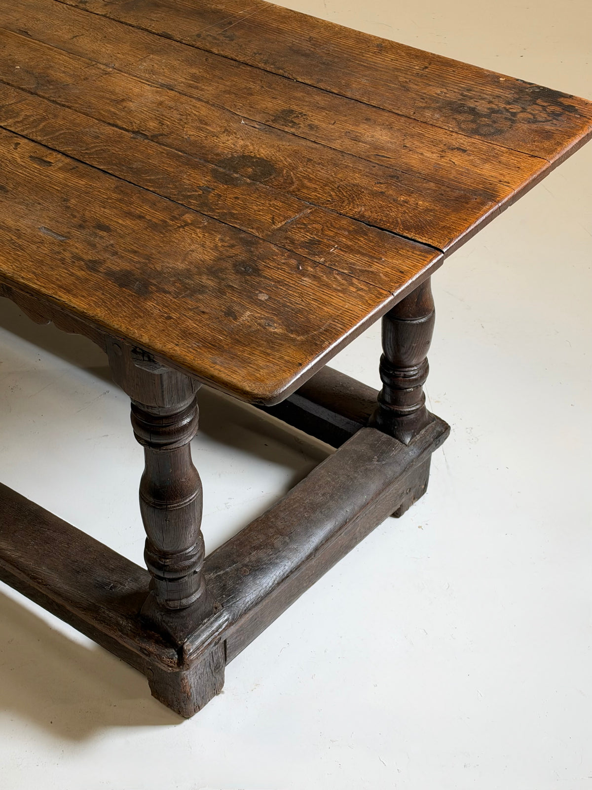18th century oak refectory table