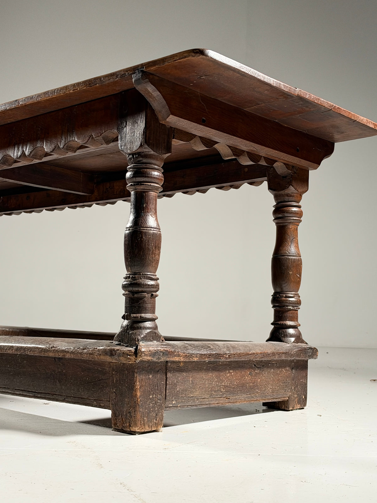 18th century oak refectory table