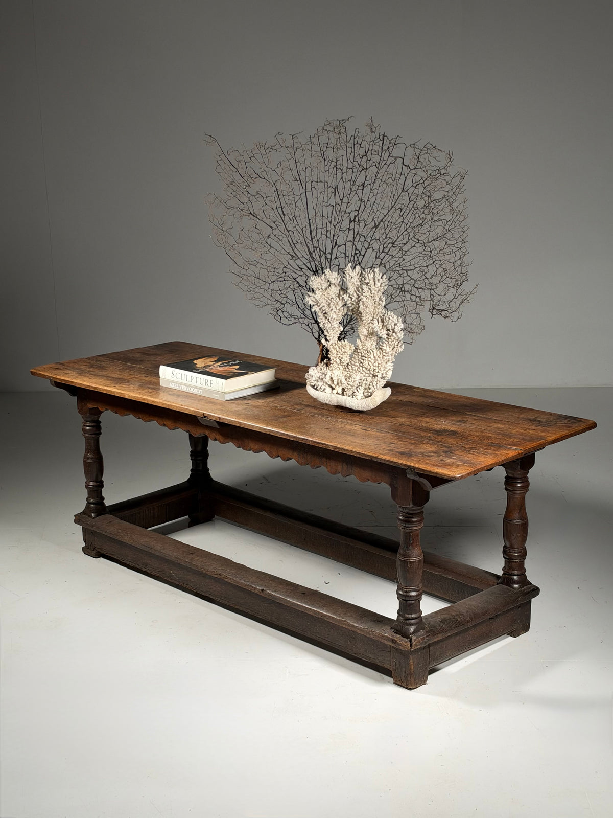 18th century oak refectory table