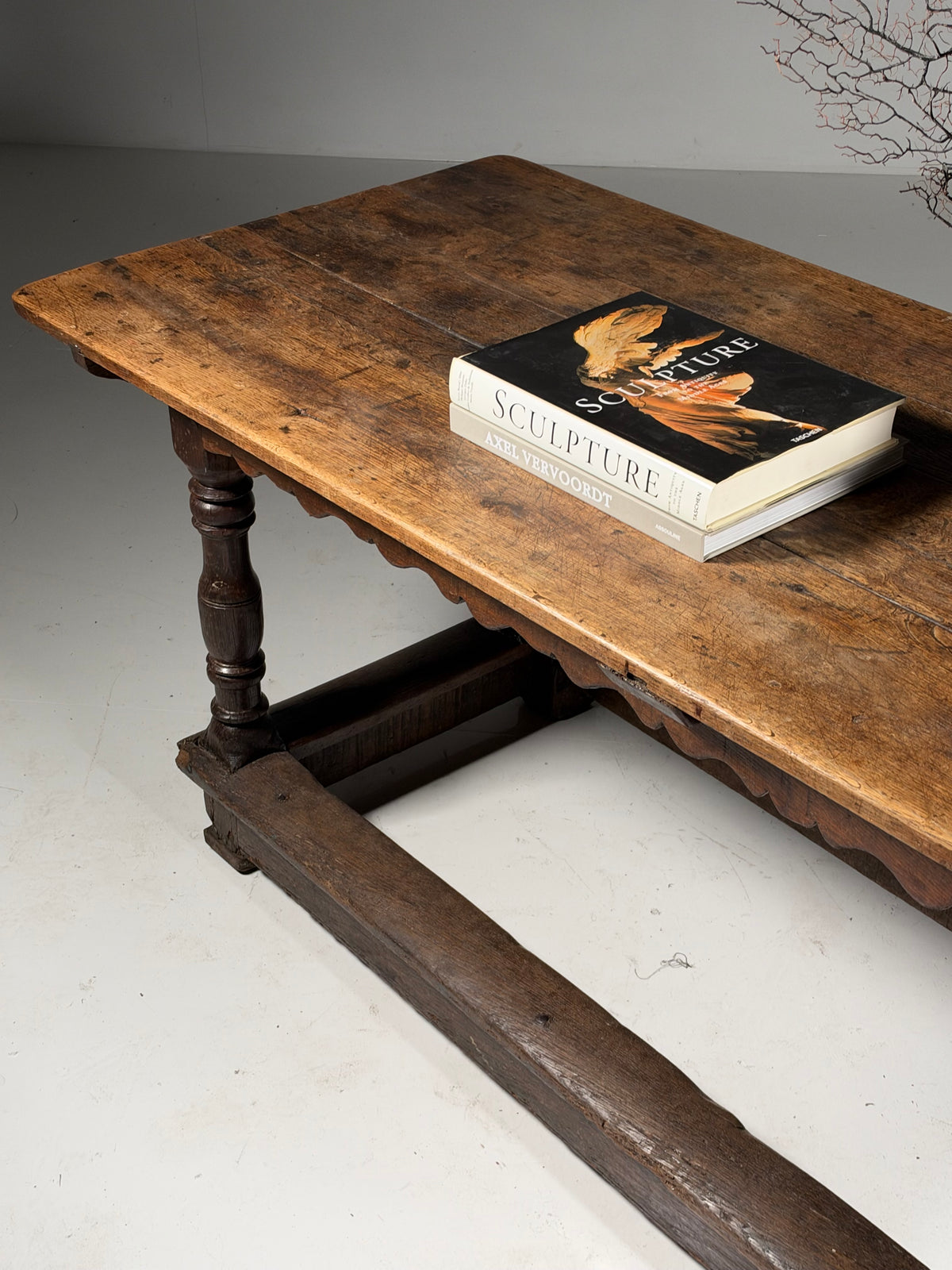 18th century oak refectory table
