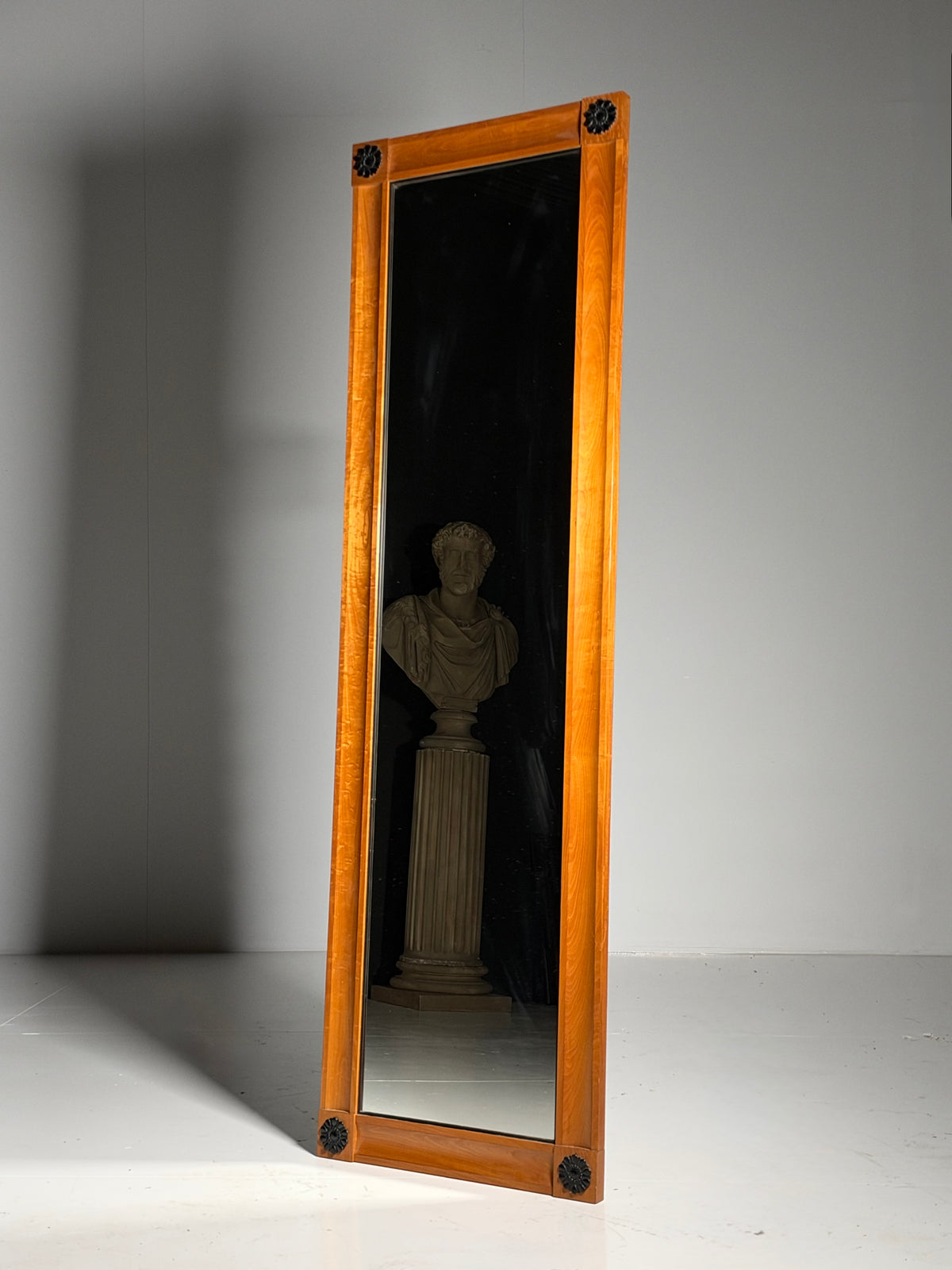 Biedermeier style full-length mirror