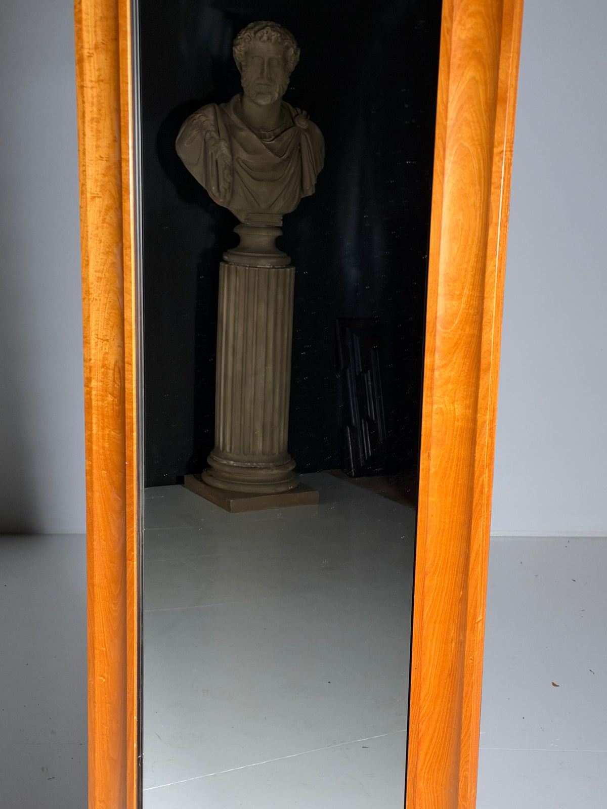 Biedermeier style full-length mirror