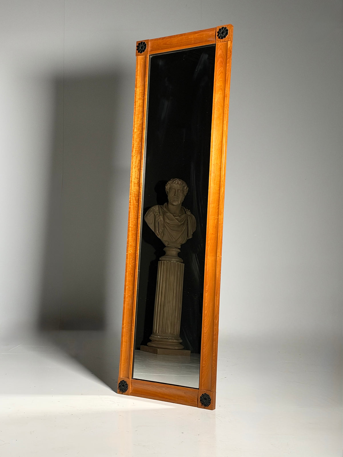 Biedermeier style full-length mirror