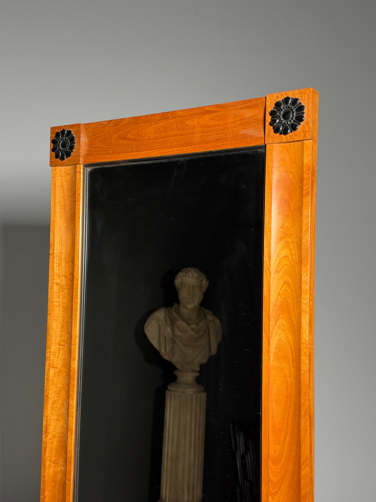 Biedermeier style full-length mirror