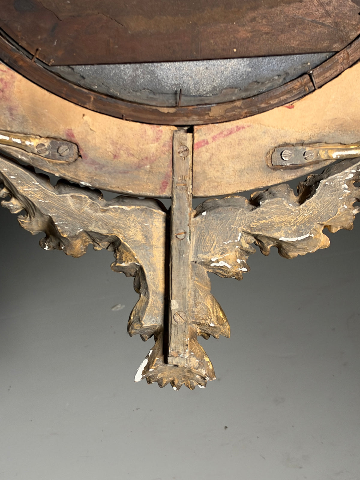 English Regency convex mirror, 1820