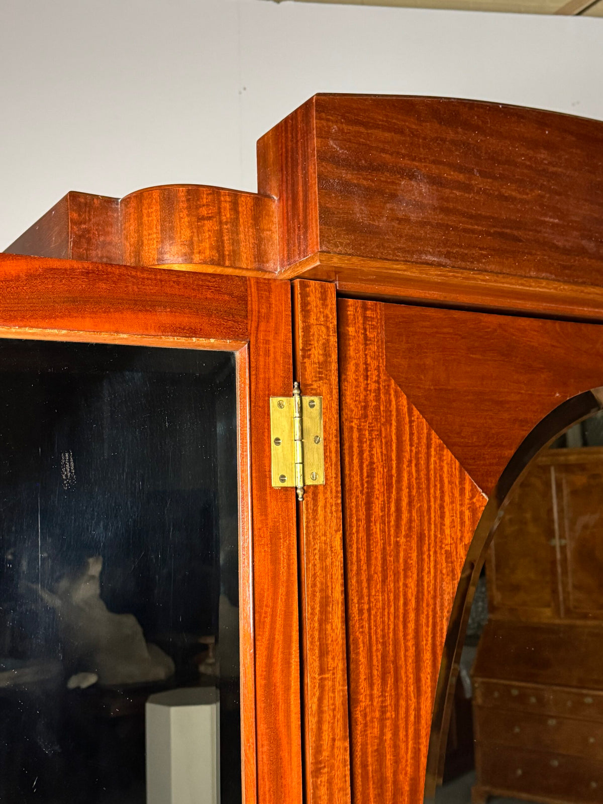 Art Deco Mahogany Gentleman's Wardrobe, Belgium, 1920 to 1940, photo 5