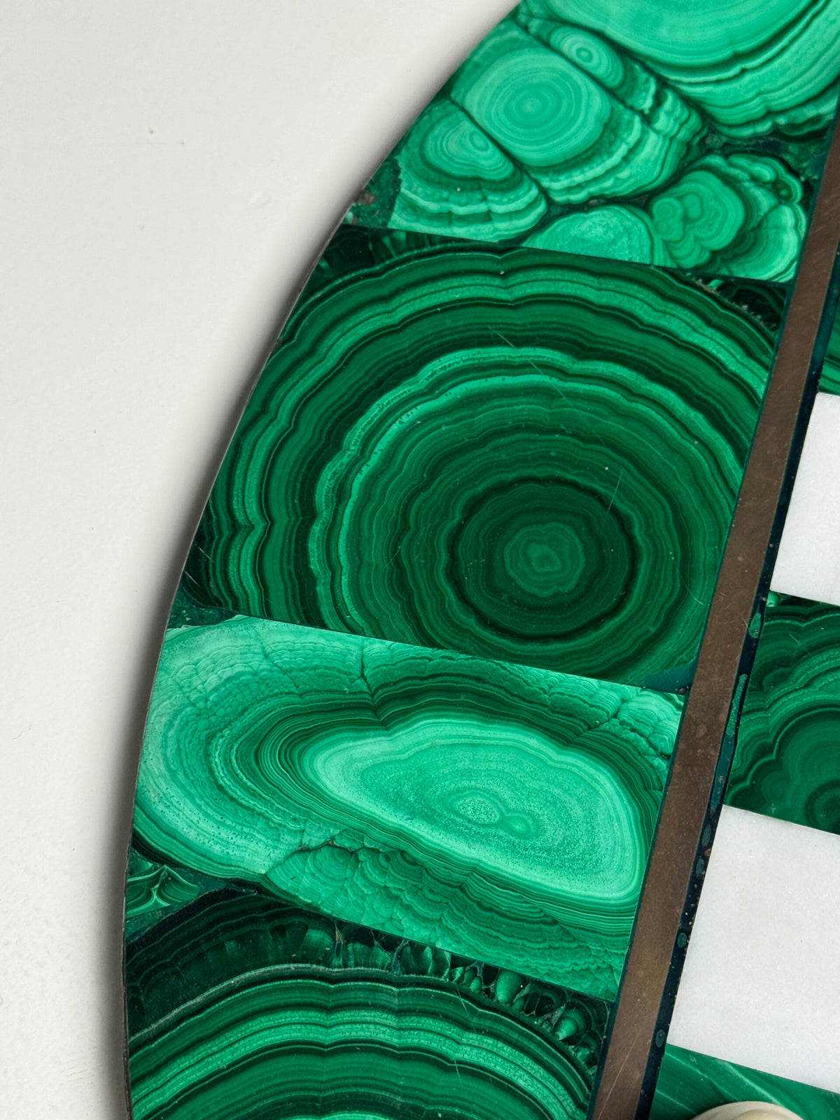 Congolese Malachite and Marble Chess Set, c. 1960, photo 21