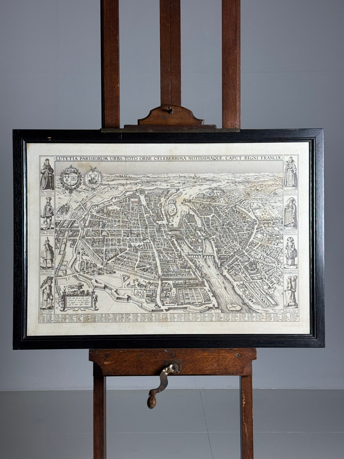Framed Map of Paris in 1618, photo 15