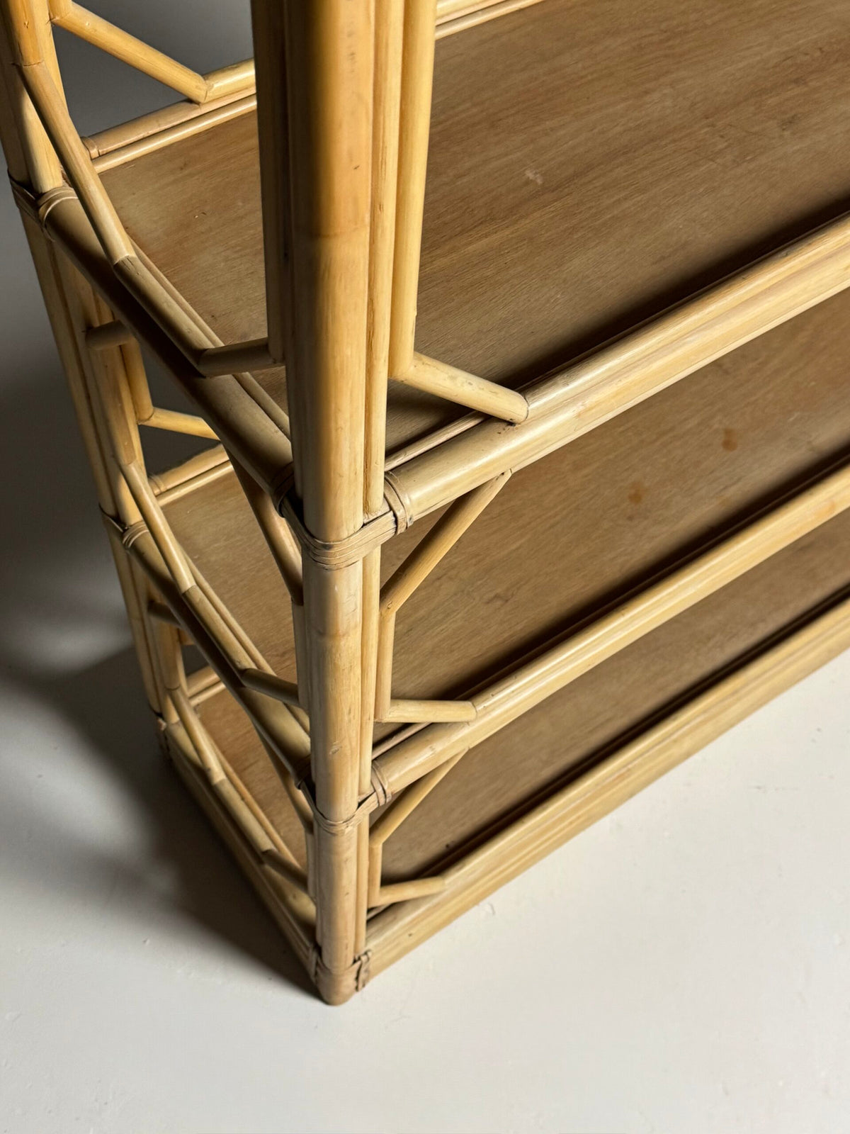 Vintage French Bamboo Bookcase, c. 1980, photo 12