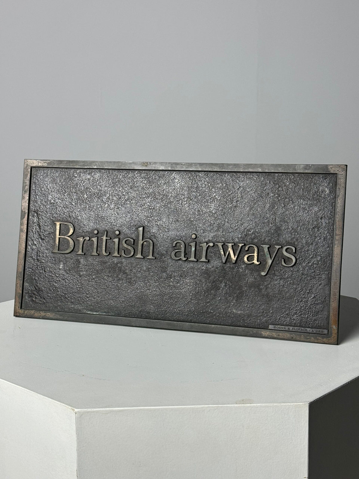 Bronze British Airways Plaque, c. 1974 to 1985, photo 3