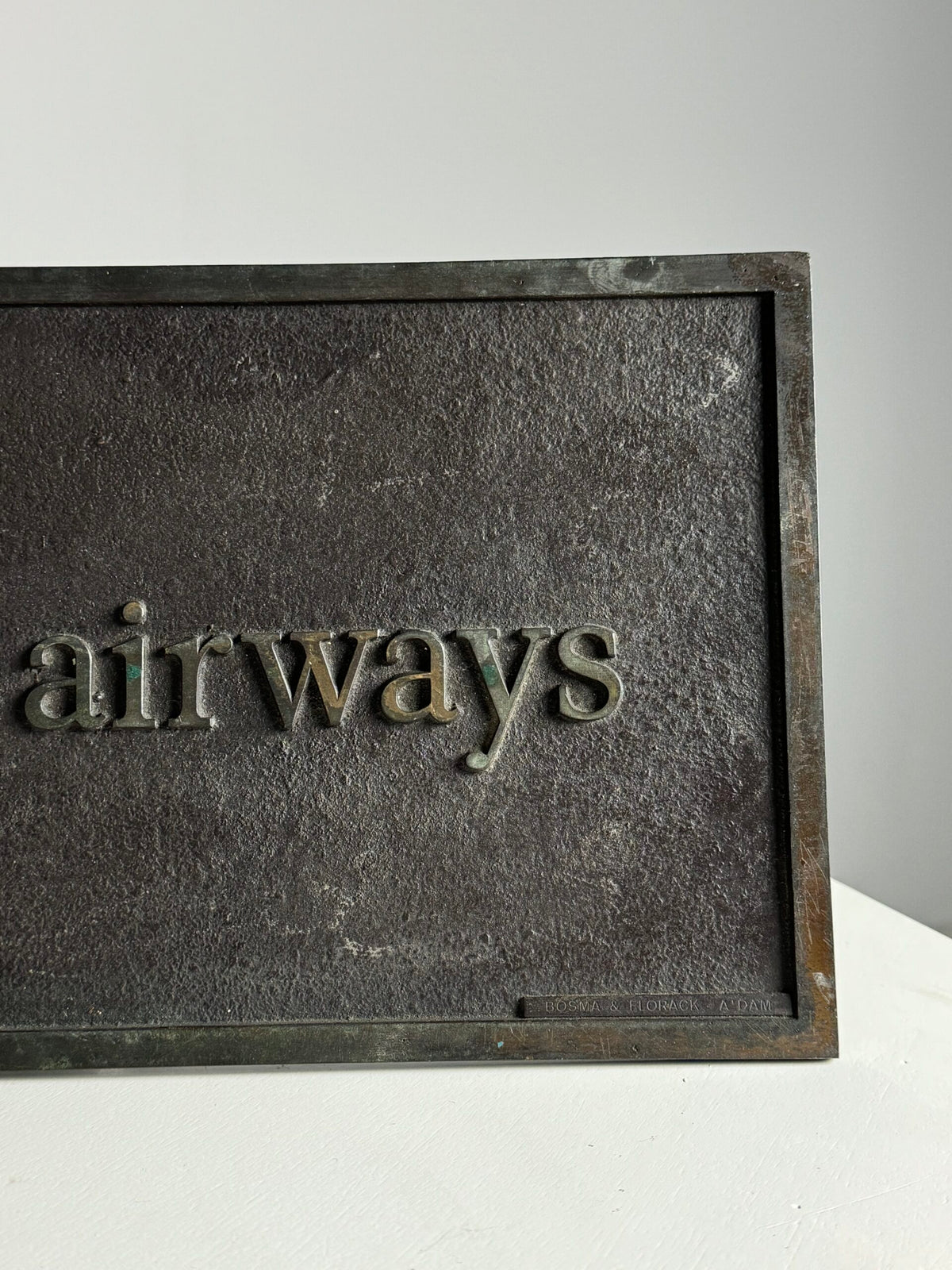 Bronze British Airways Plaque, c. 1974 to 1985, photo 6