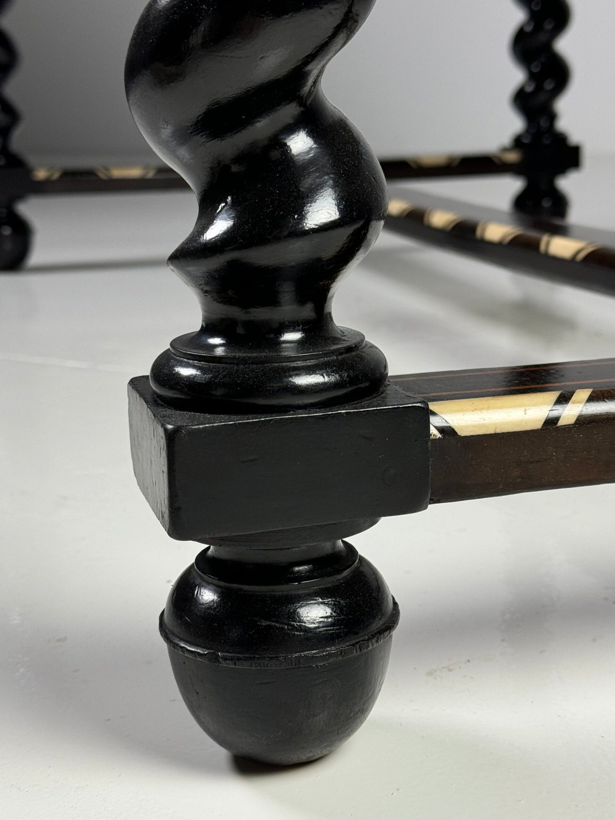 Dutch Marquetry Writing Table with Bone Inlay, 19th Century, photo 18