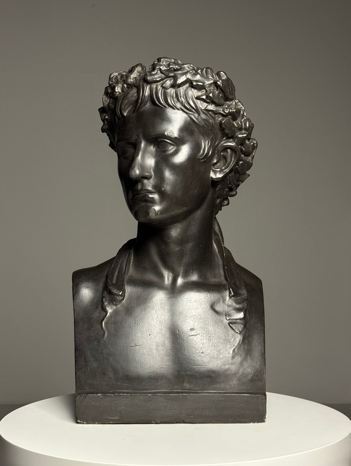 Life-size Plaster Bust of Emperor Augustus, c. 1890, photo 20