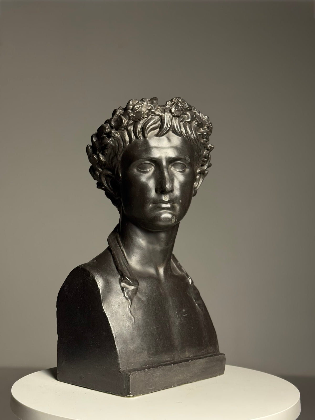 Life-size Plaster Bust of Emperor Augustus, c. 1890, photo 16