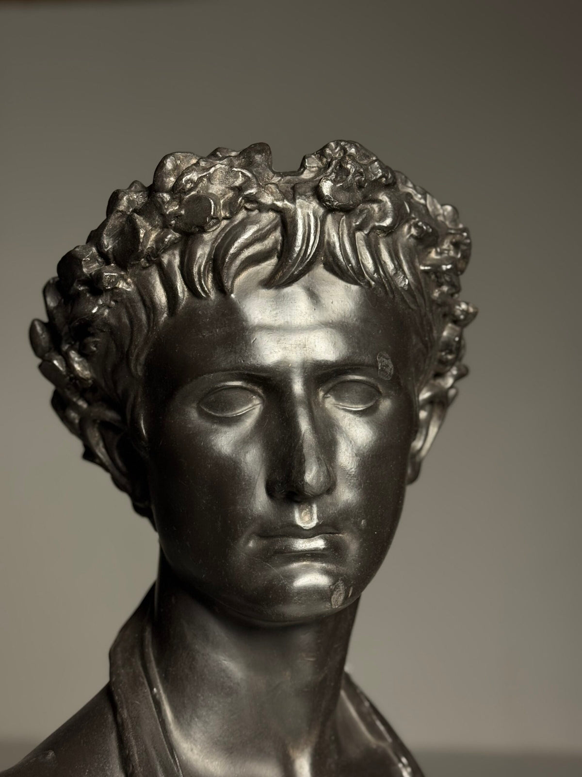 Life-size Plaster Bust of Emperor Augustus, c. 1890, photo 5