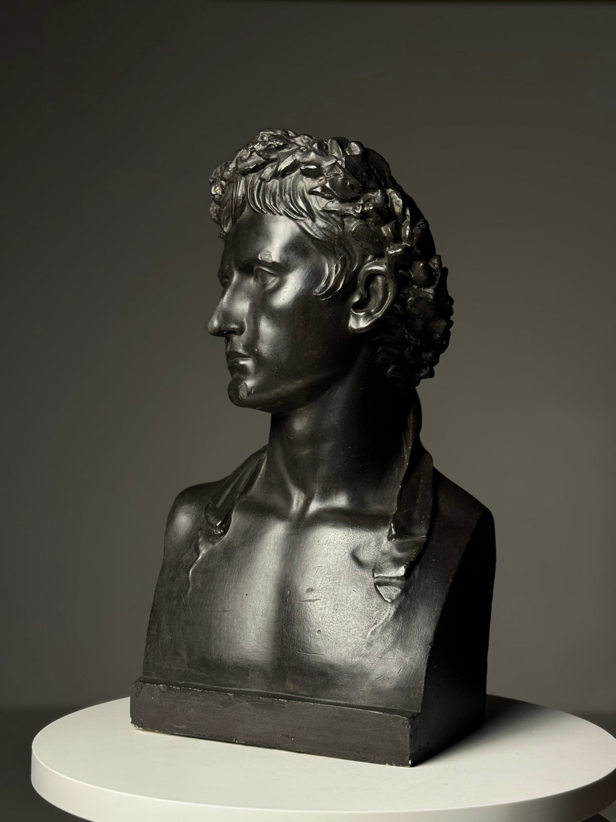 Life-size Plaster Bust of Emperor Augustus, c. 1890, photo 9