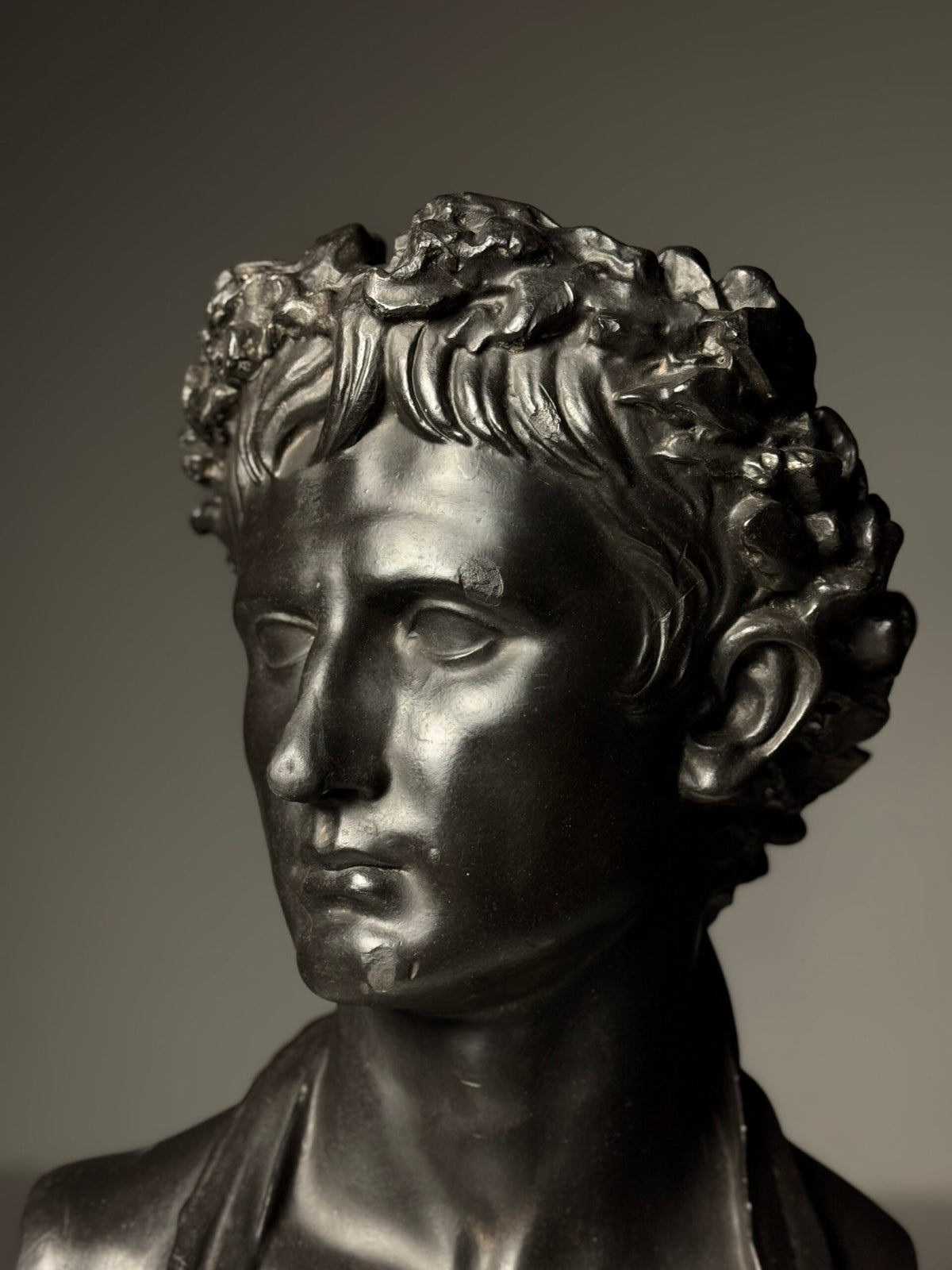 Life-size Plaster Bust of Emperor Augustus, c. 1890, photo 6