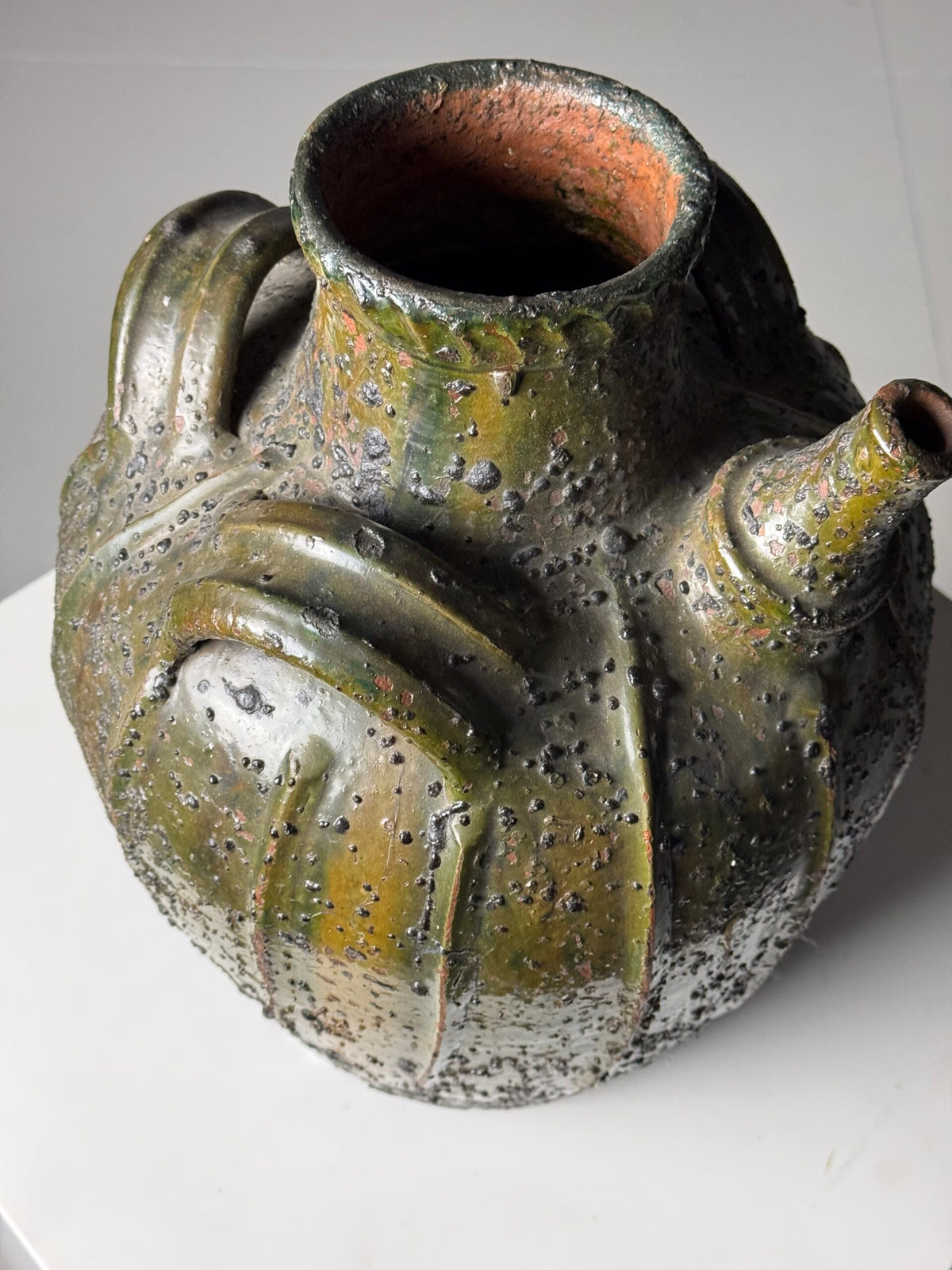 French 18th Century Green Glazed Jug, photo 11