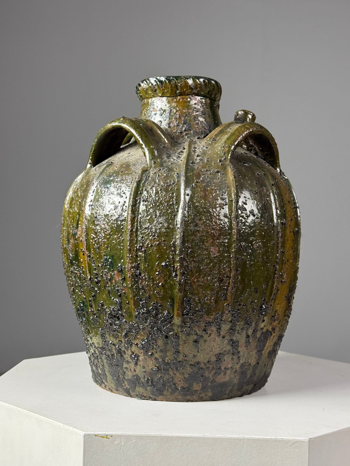 French 18th Century Green Glazed Jug, photo 9