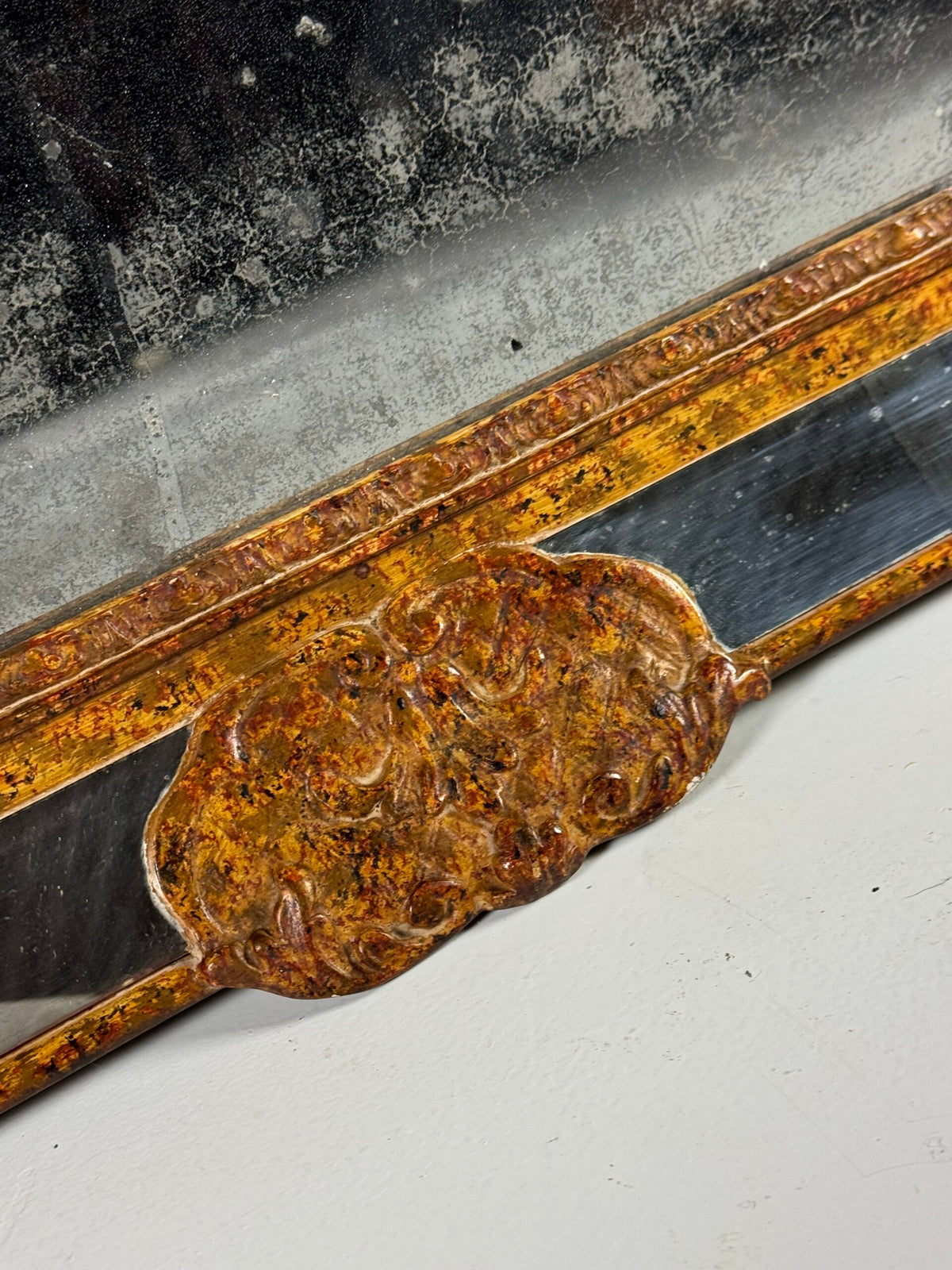 French Mirror with Inset Mirror Glass, Late 19th Century, photo 4
