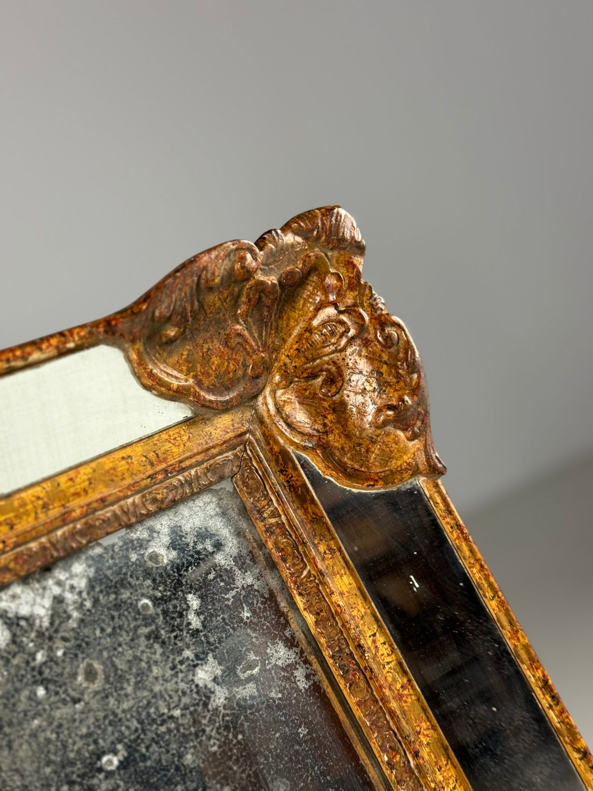 French Mirror with Inset Mirror Glass, Late 19th Century, photo 8