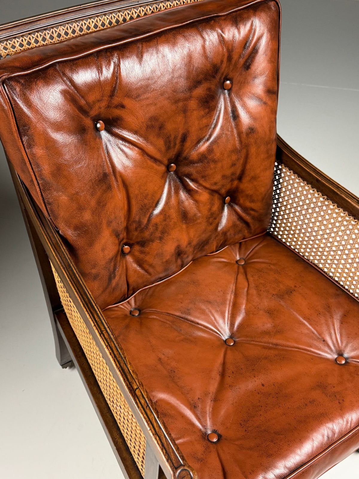 English Mahogany Library Bergere Chair, George IV, 1825, photo 10
