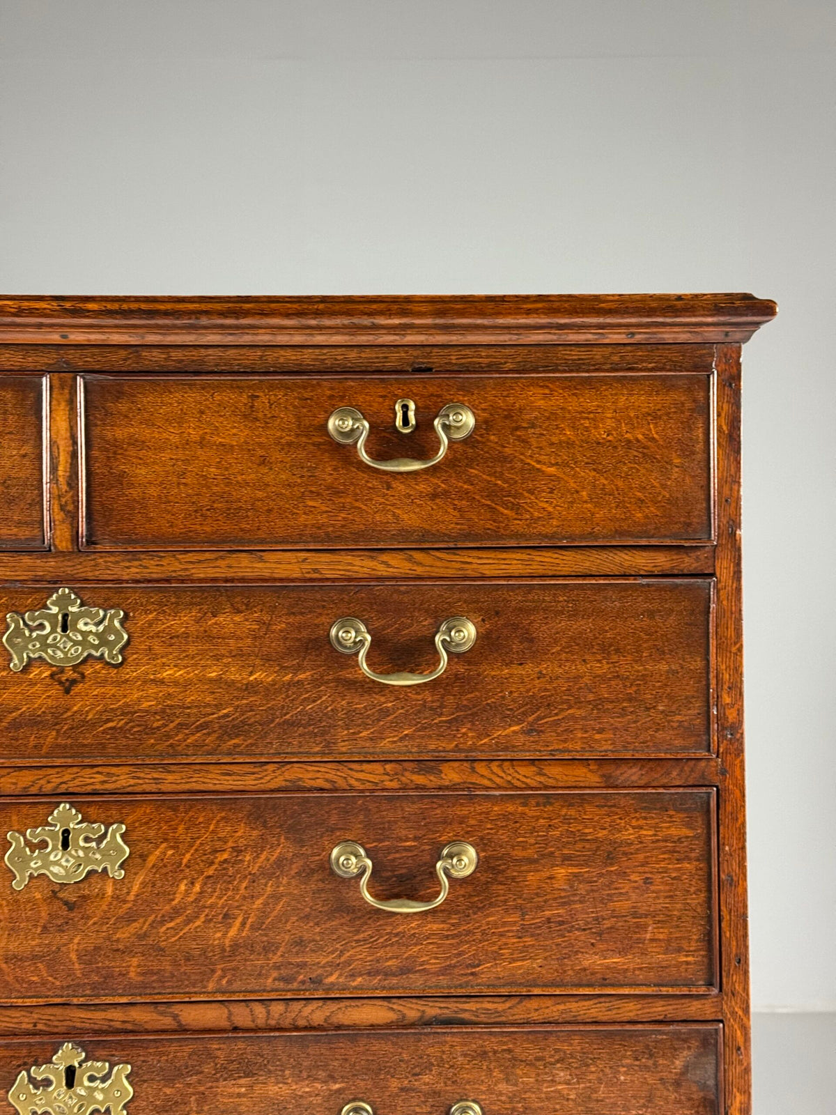English Oak Tallboy Chest of Drawers, Early 19th Century, photo 20