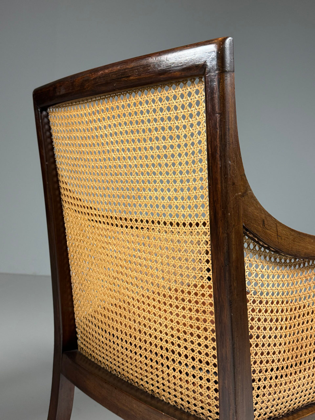 English Mahogany Library Bergere Chair, George IV, 1825, photo 5