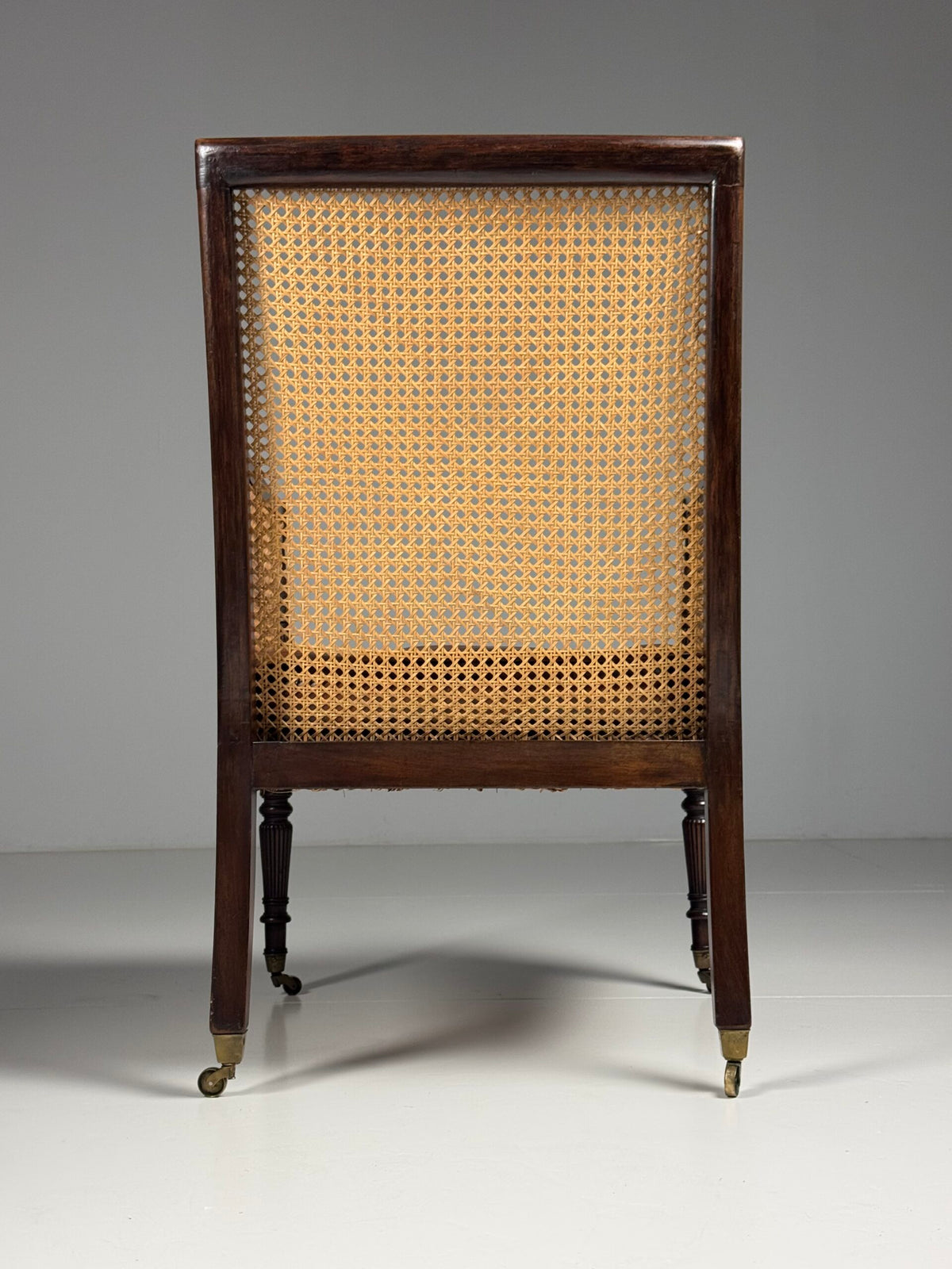 English Mahogany Library Bergere Chair, George IV, 1825, photo 23