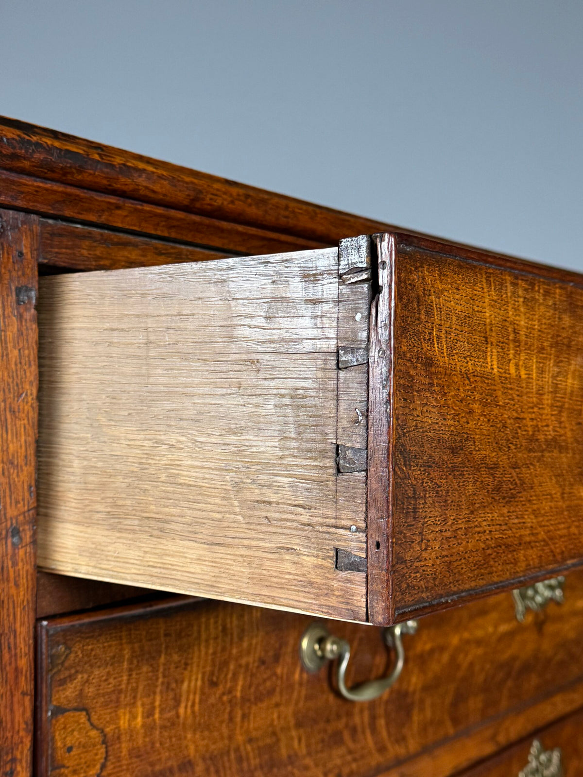 English Oak Tallboy Chest of Drawers, Early 19th Century, photo 6