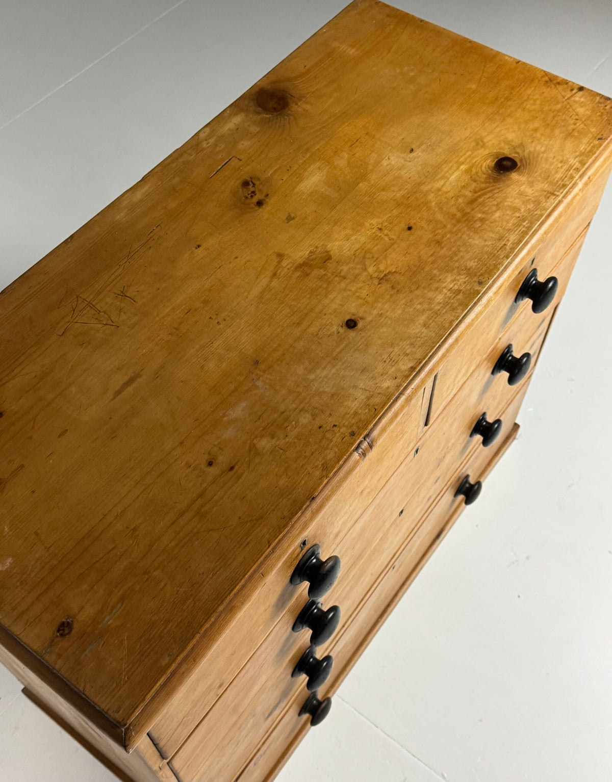 English Solid Pine Chest of Drawers, 19th Century, photo 10