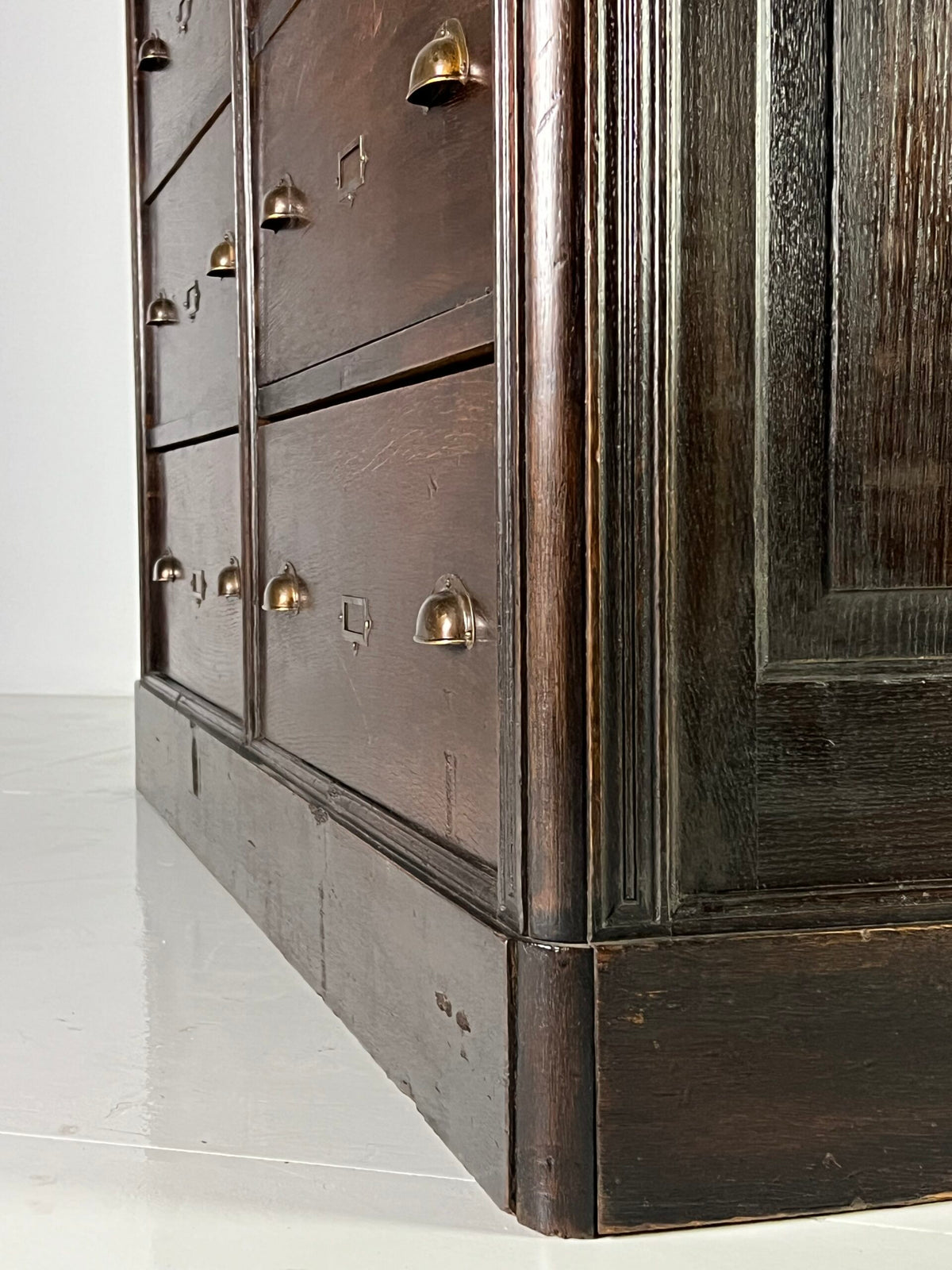 Solid Oak Apothecary Cabinet, Belgium c. 1900, photo 10