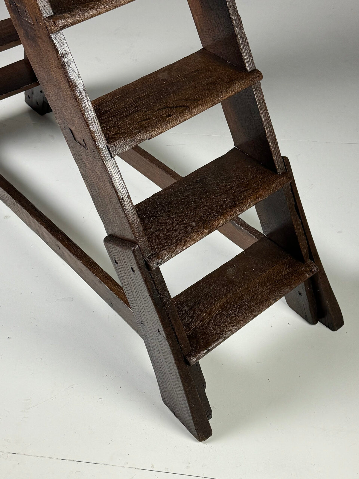 Antique Oak Library Steps, 19th Century, photo 4