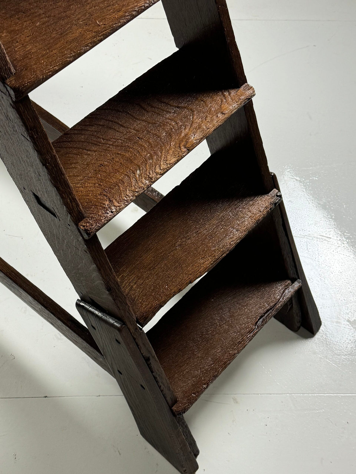 Antique Oak Library Steps, 19th Century, photo 7