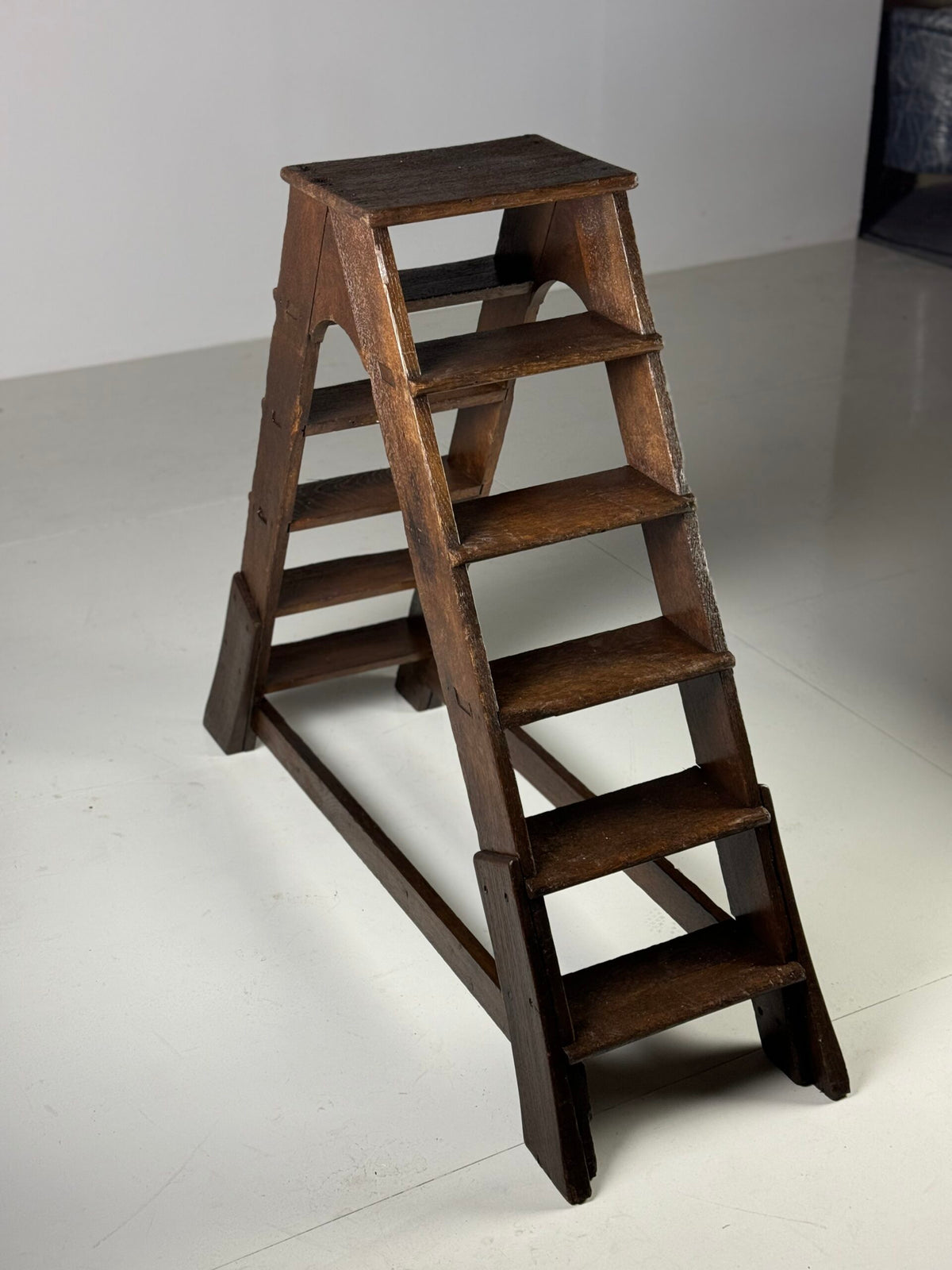 Antique Oak Library Steps, 19th Century, photo 18