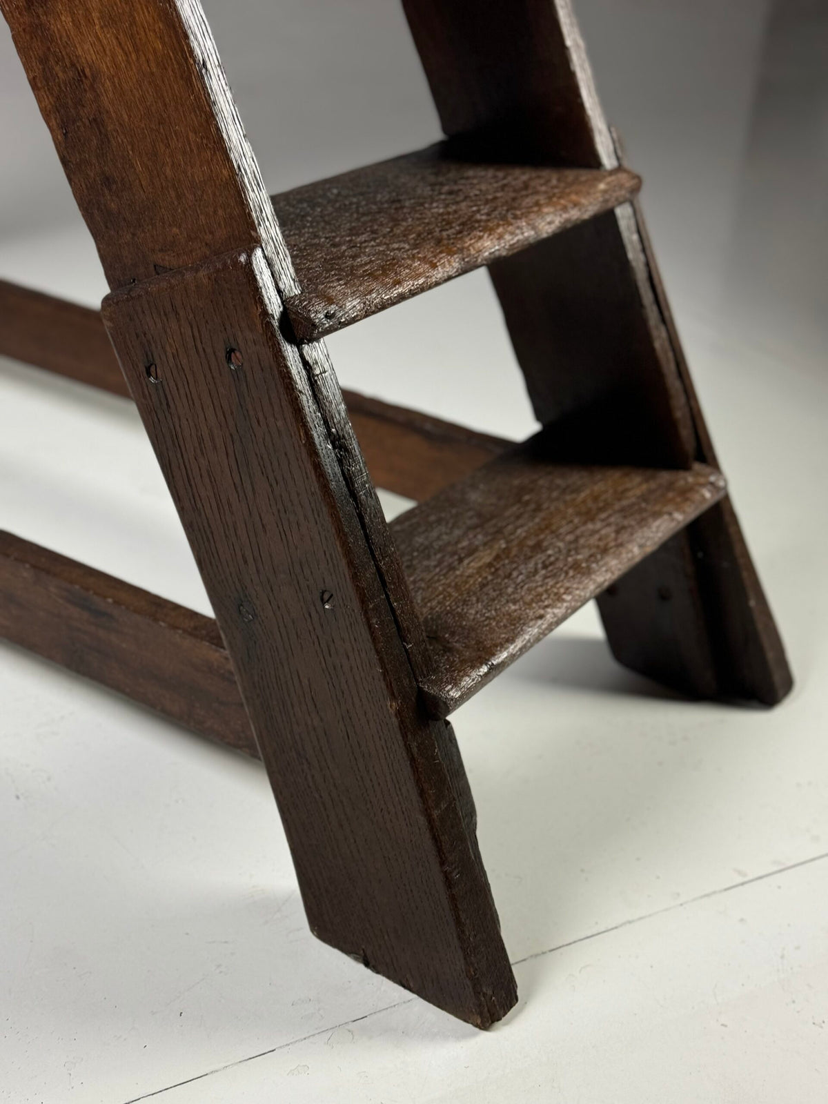 Antique Oak Library Steps, 19th Century, photo 22