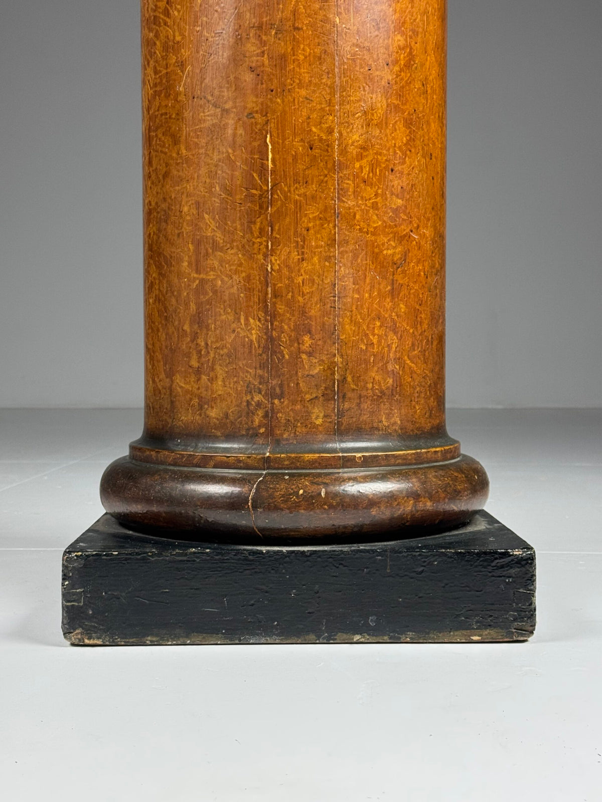 Wooden Faux Bois Column Pedestal, 19th Century, photo 12